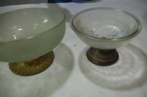 fruteiras com vidros de lustres