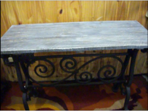 Tampo de mesa com madeira de pallets